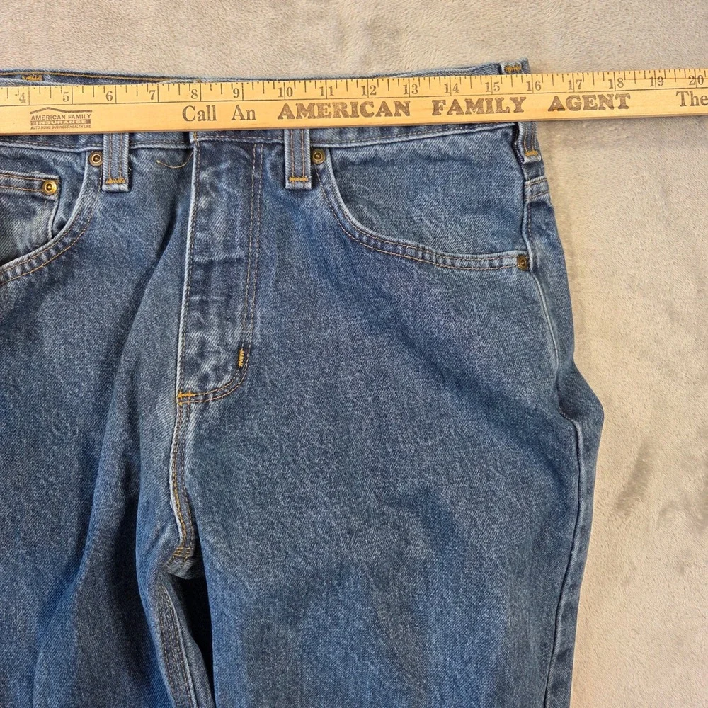 Carhartt Loose Fit Straight Leg Jeans Mens 32x34 Medium Wash Blue Denim 100086